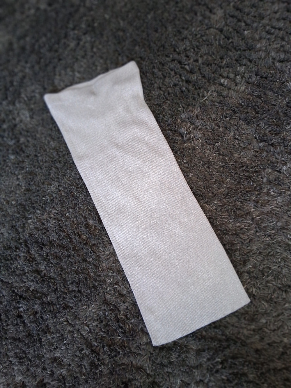 Silver Glitter Knit Tube Pencil Skirt